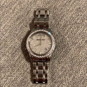 Michael Kors Silver diamond face watch